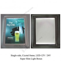 Super Slim Light Boxes Single Side Crystal Frame - 2