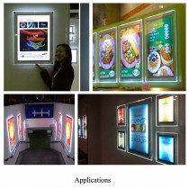 Super Slim Light Boxes Single Side Crystal Frame - Applications