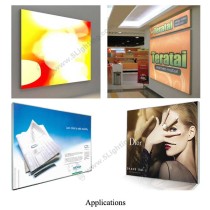 Super Slim Light Boxes Single Side Fabric Type - Application
