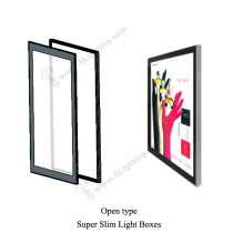 Super Slim Light Boxes Single Side New Magnetic type - Open Type