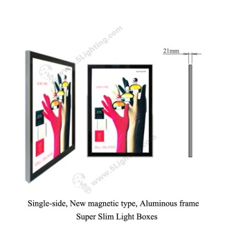 Super Slim Light Boxes Single Side New Magnetic type - 1