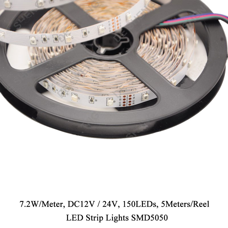 30cm LED Light Strip - 12V, 15x 5050 SMD LEDs, Self-Adhesive (Multiple Colors)