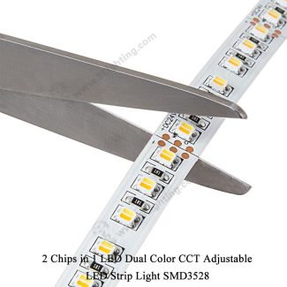 SMD 3528 Dual Color LED Strip Lights - Cutting Methods