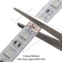 SMD 5050 Multi Color LED Strip - Cutting Methods