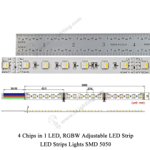 SMD 5050 RGBW LED Strip 4 in 1 - Product Dimension
