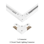 2 Circuit Track Lighting Connector - 2