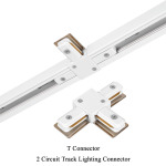 2 Circuit Track Lighting Connector - 3