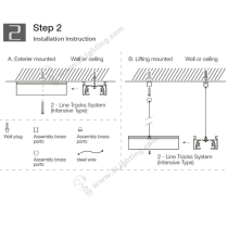2 Circuit Track Lighting Parts - Installation Instruction - 2