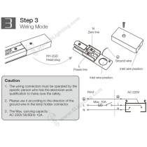 2 Circuit Track Lighting Parts - Installation Instruction - 3