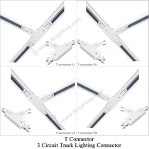 3 Circuit Track Lighting Connector - 6