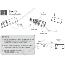 3 Circuit Track Lighting Parts - Installation Instruction - 3