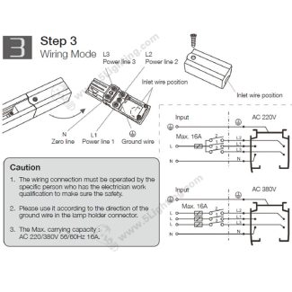 4 Circuit Track Lighting Parts – Installation Instruction - 3