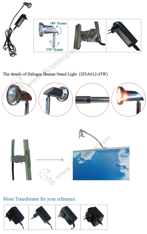 Fashionable design Banner / Roll up Stand spot lights