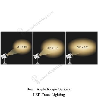 LED Track Lighting 5L-007K - Beam Angle Range
