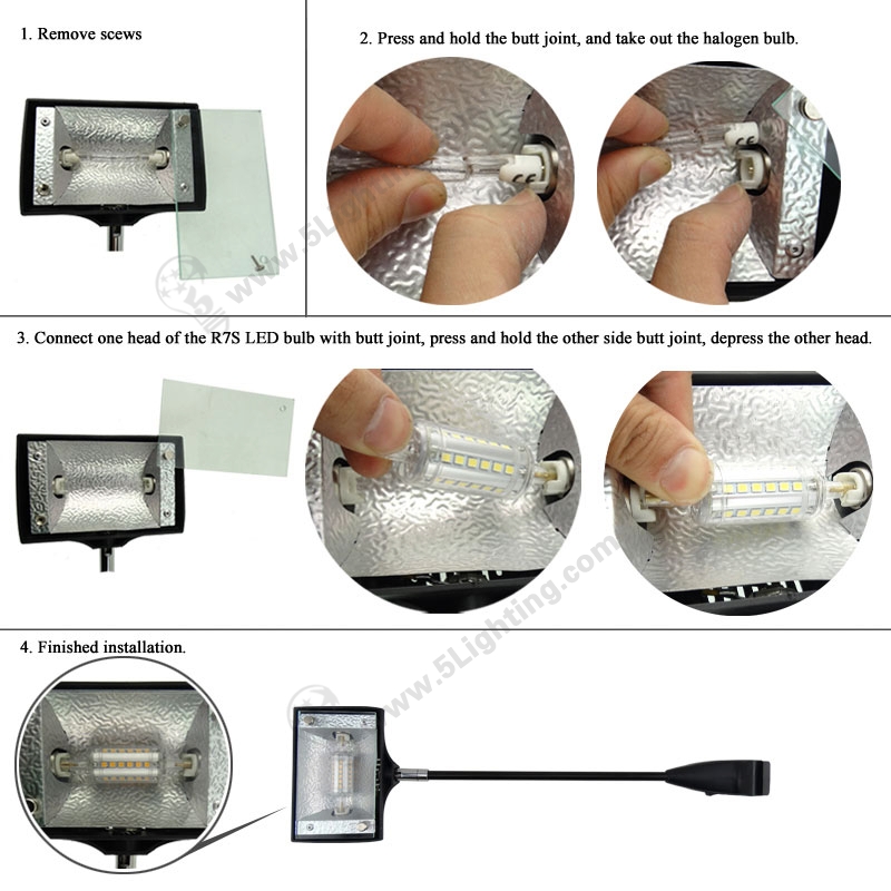 LED Pop-up Display Light LXR7S-A - J78 halogen replacement