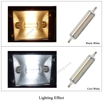 LED R7S Lights 118mm - Lighting Effect