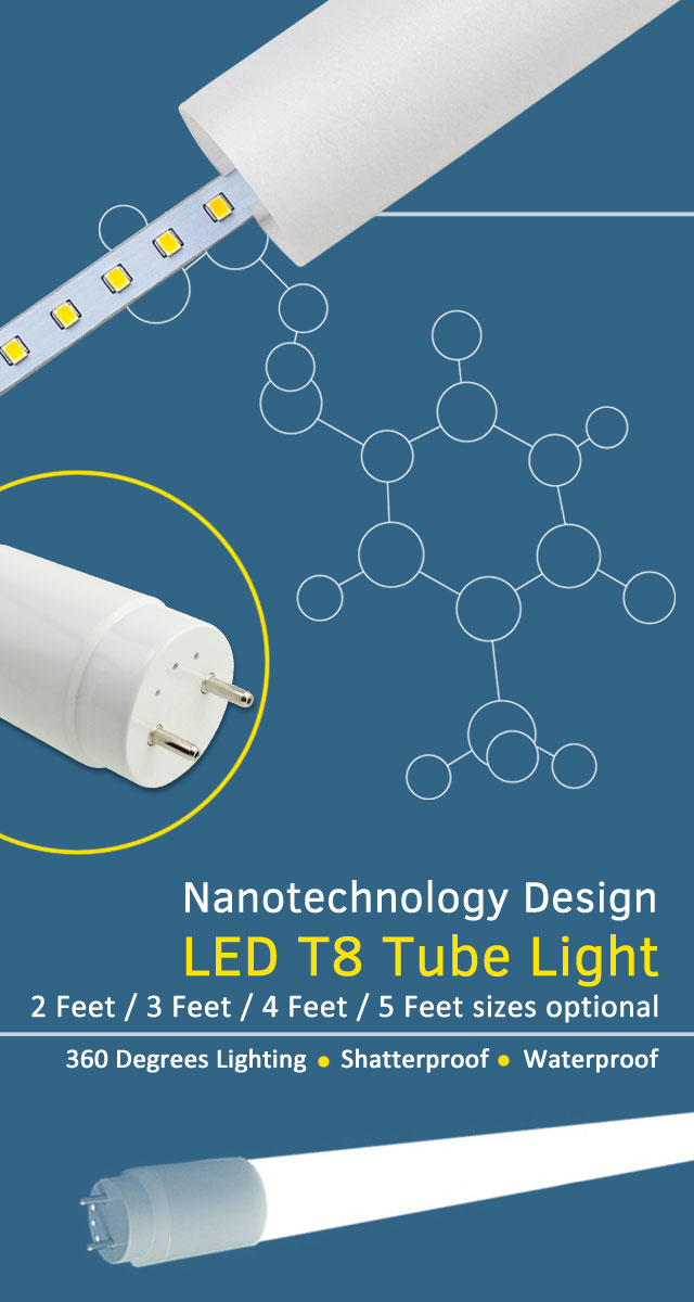 360 degree LED T8 Tube Light