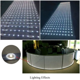 LED Lattice Backlight with Lens - Lighting Effects