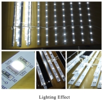 LED Lattice Backlight SMD 5050 Single side 250mm - lighting effect