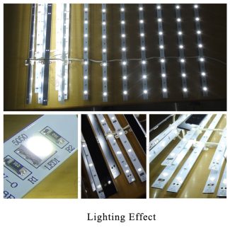 LED Lattice Backlight SMD 5050 Single side 250mm - lighting effect