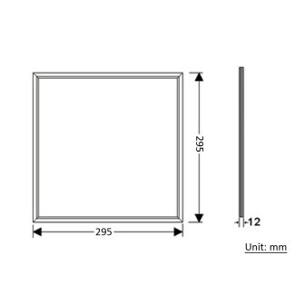 LED Panel Lights - 1×1 - Dimension