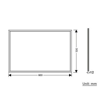 LED Panel Lights 1×2 - Dimension