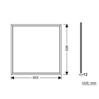 LED Panel Lights - 2×2 - Dimension