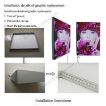 Fabric Light Boxes Single-sided - 28mm - Installation Instructions