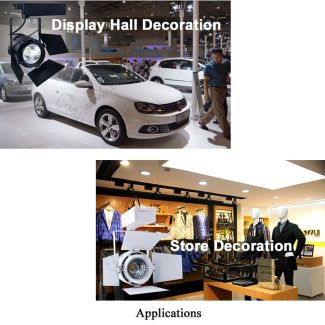 Track Lighting with Barn Doors – 40W - Applications