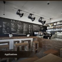 Track Lighting with Barn Doors - 50W - Applications - 3