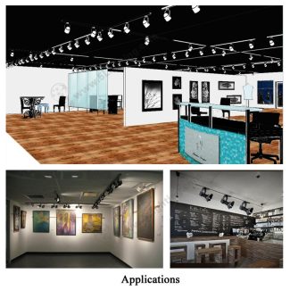 Track Lighting with Barn Doors - 15W - Applications