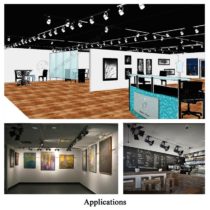 Track Lighting with Barn Doors Par30 - 30W - Applications