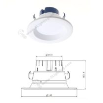 UL LED Downlight - 4 inch - Dimensions