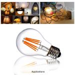 Dimmable Filament LED Globe Bulbs 6w - applications - 1