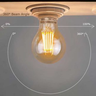 Dimmable Filament LED Globe Bulbs 8w - lighting effects - 1