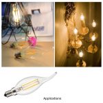 Dimmable Filament LED Candle 2w ca10 - applications - 2