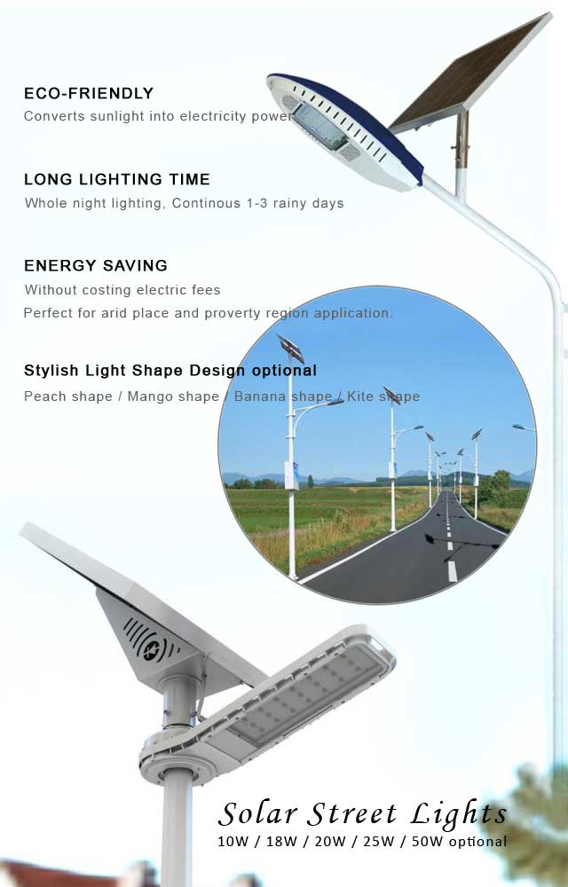 solar street lights roadway lighting