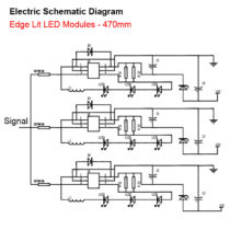 Edge Lit LED Modules - electric schematic diagram