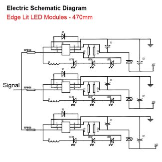 Edge Lit LED Modules - electric schematic diagram