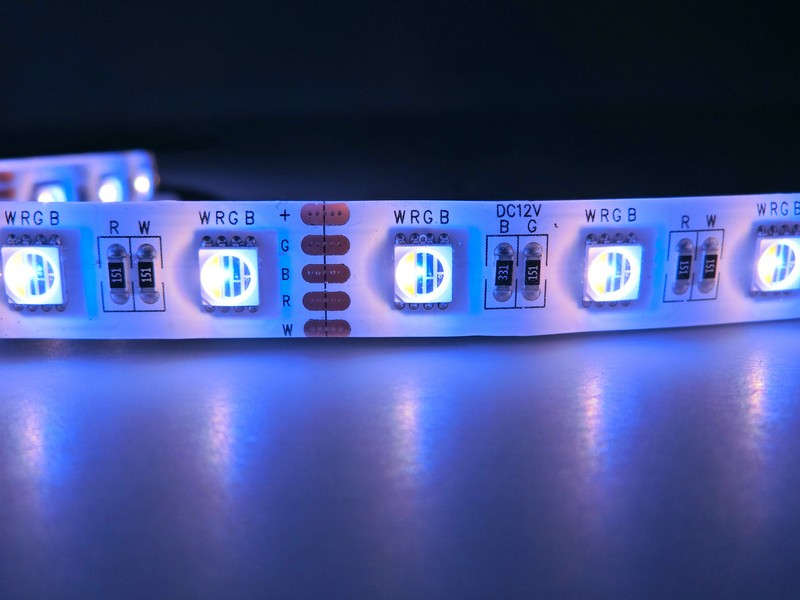 RGBW Strip Lights Blue Color