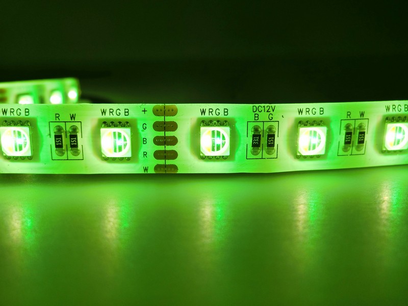 RGBW Strip Lights Green Color