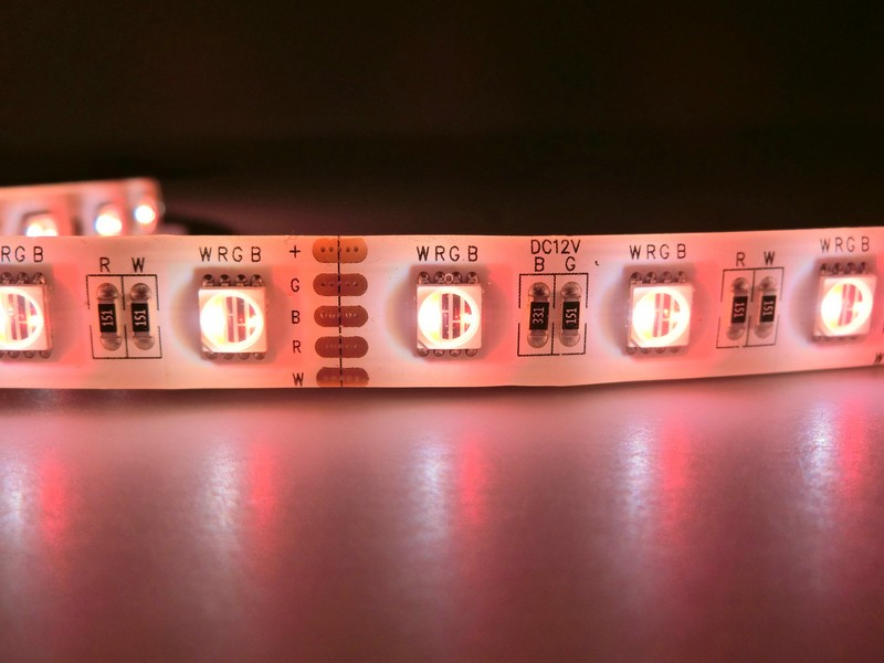 RGBW Strip Lights Red Color