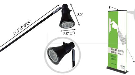 roll up display lights JZL003 Black