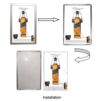 Super Slim Light Boxes - Single Side - 15mm - instructions installation 2