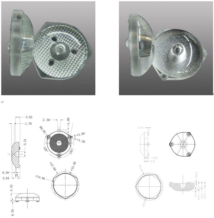 Tv Lens for backlit lattice lights