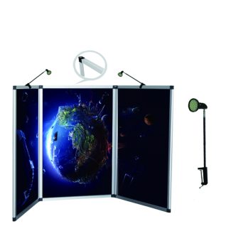 panel display board lights halogen replacement, 5w display lights for folding panels, 5 watts exhibition lights for panel display