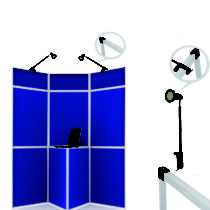 panel display board lights halogen replaces,led display lights for folding panels,led exhibition lights for panel display