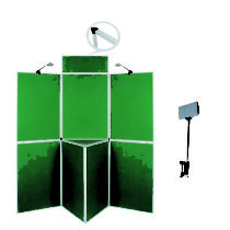 chrome panel display board lights,chrome display lights for folding panels,chrome exhibition lights for panel display