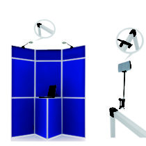 panel display board lights chrome,display lights for folding panels chrome,exhibition lights for panel display chrome