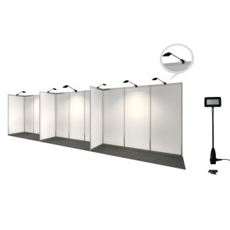 Linkable display lights octanorm clip